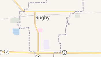 Rugby, North Dakota map