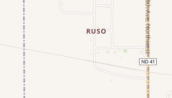 Ruso, North Dakota map