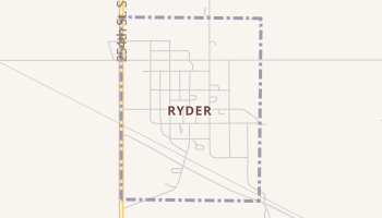 Ryder, North Dakota map