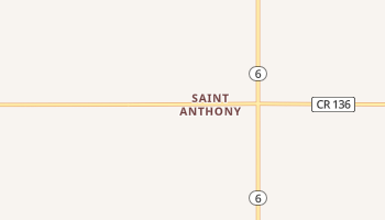 Saint Anthony, North Dakota map