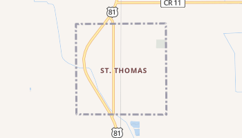 Saint Thomas, North Dakota map