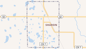 Sharon, North Dakota map