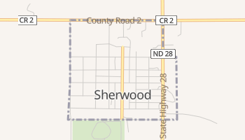 Sherwood, North Dakota map