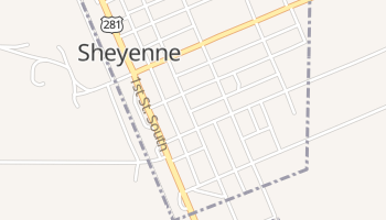 Sheyenne, North Dakota map