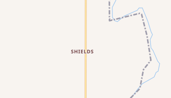 Shields, North Dakota map