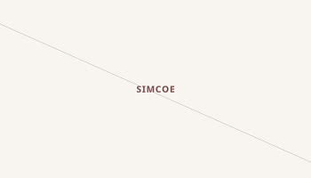 Simcoe, North Dakota map