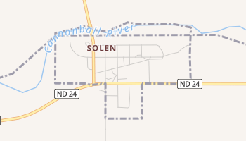 Solen, North Dakota map