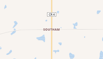Southam, North Dakota map