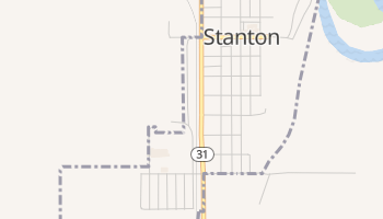 Stanton, North Dakota map