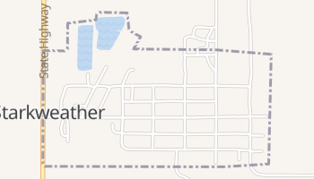 Starkweather, North Dakota map