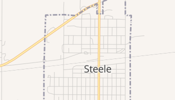 Steele, North Dakota map