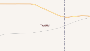 Tagus, North Dakota map