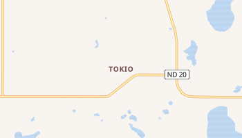 Tokio, North Dakota map