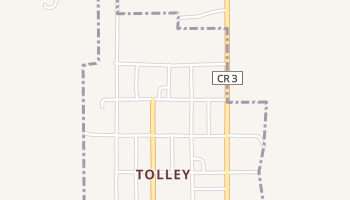 Tolley, North Dakota map