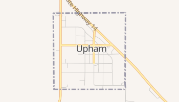 Upham, North Dakota map