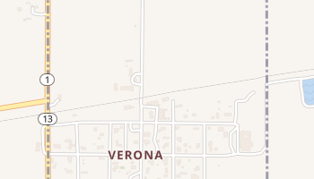 Verona, North Dakota map