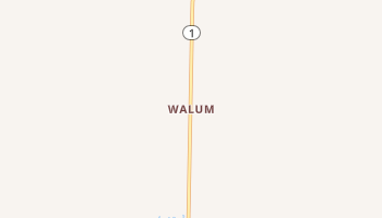 Walum, North Dakota map