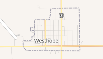 Westhope, North Dakota map