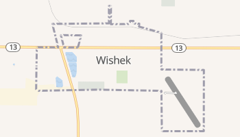 Wishek, North Dakota map