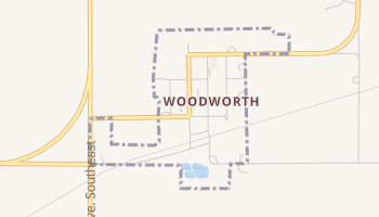 Woodworth, North Dakota map