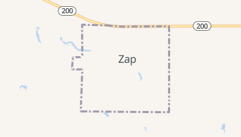 Zap, North Dakota map