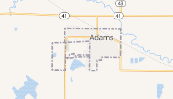 Adams, Nebraska map