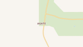 Agate, Nebraska map
