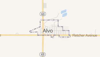 Alvo, Nebraska map
