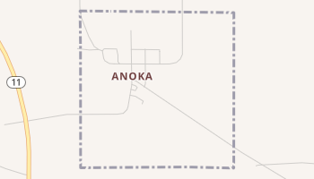 Anoka, Nebraska map