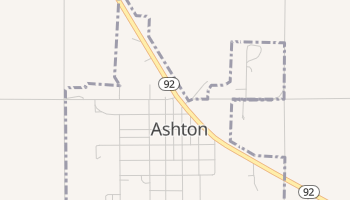 Ashton, Nebraska map