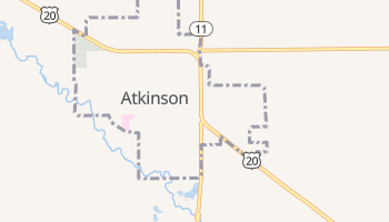 Atkinson, Nebraska map
