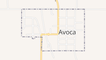 Avoca, Nebraska map