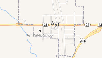 Ayr, Nebraska map