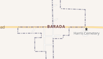 Barada, Nebraska map