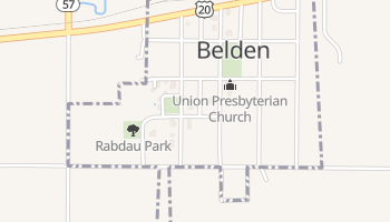 Belden, Nebraska map