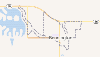 Bennington, Nebraska map