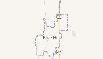 Blue Hill, Nebraska map