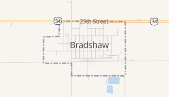 Bradshaw, Nebraska map