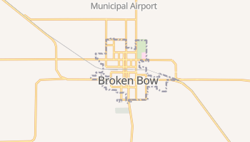 Broken Bow, Nebraska map