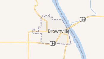 Brownville, Nebraska map