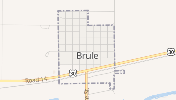 Brule, Nebraska map