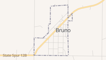 Bruno, Nebraska map