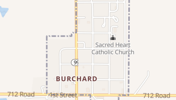 Burchard, Nebraska map