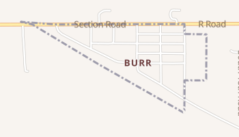 Burr, Nebraska map