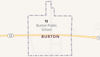 Burton, Nebraska map