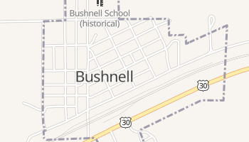 Bushnell, Nebraska map