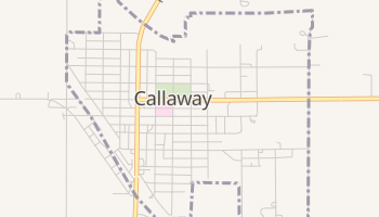 Callaway, Nebraska map