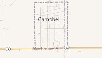 Campbell, Nebraska map