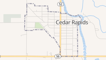 Cedar Rapids, Nebraska map