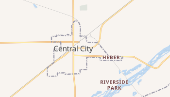 Central City, Nebraska map